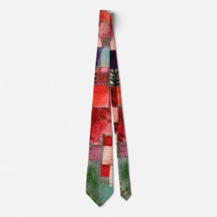 Red green and Violet–Yellow Rhythms by Paul Klee Neck Tie