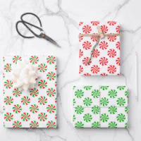 Red Poinsettia Pattern on White Wrapping Paper, Zazzle in 2023