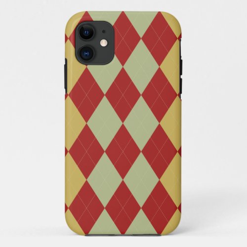 Red Green and Yellow Arglye iPhone 5 Case