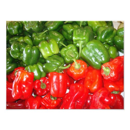 Red  Green Bell Peppers Photo Print