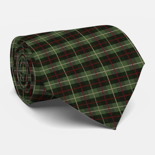 Red Green Black Plaid Tartan Mens Neck Tie