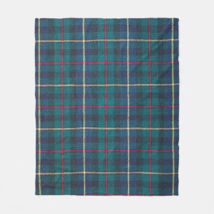 Red, green, blue Scottish tartan pattern. Fleece Blanket