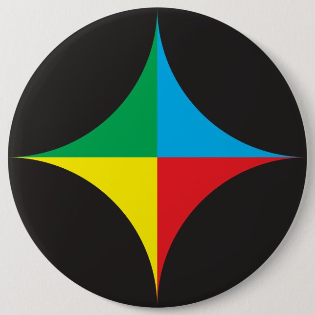 red green blue yellow star button (Front)