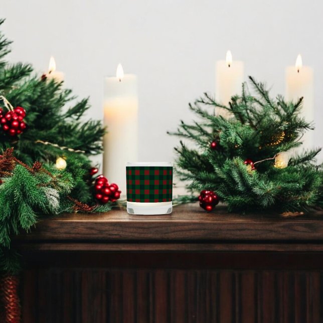 Red Green Buffalo Plaid Holiday Scented Candle (Creator Uploaded)