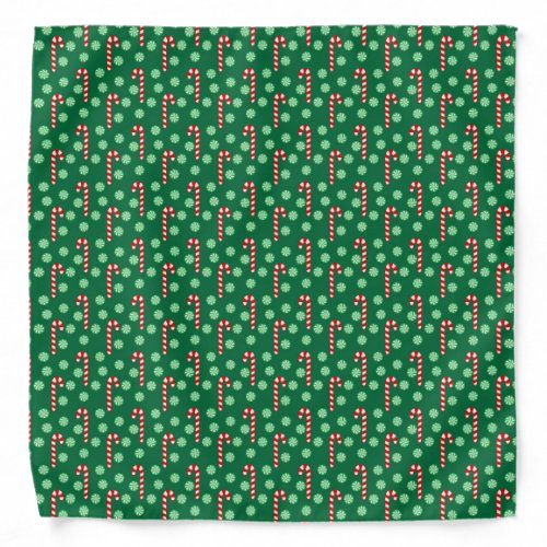 Red Green Candy Cane Peppermint Christmas Pet Dog Bandana