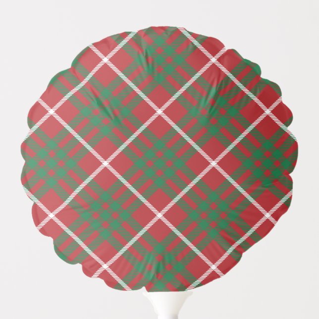 Red & Green Check Balloon (Front)