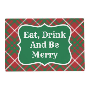 Red & Green Check Placemat