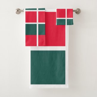 Red Green Checkered Pattern 