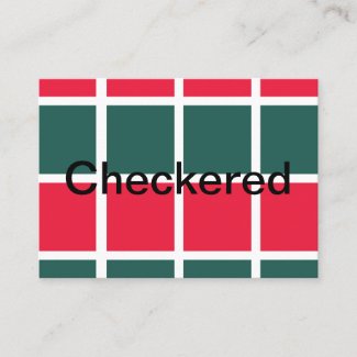 Red Green Checkered Pattern