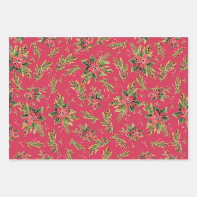 Red  green chrictmac wraping paper (Front)