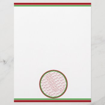Red & Green (christmas Colors) Trimmed Template by templates4you at Zazzle