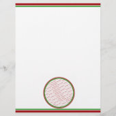 Red & Green (Christmas Colors) Trimmed Template (Front)