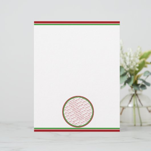 Red & Green (Christmas Colors) Trimmed Template (Standing Front)