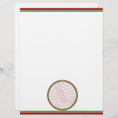 Red & Green (Christmas Colors) Trimmed Template (Front/Back)