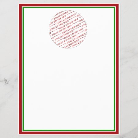 Red & Green (christmas Colors) Trimmed Template
