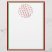Red & Green (Christmas Colors) Trimmed Template (Front)