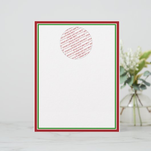 Red & Green (Christmas Colors) Trimmed Template (Standing Front)