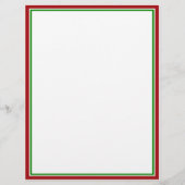Red & Green (Christmas Colors) Trimmed Template (Back)