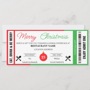 Red Green Christmas Gift Voucher