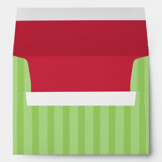 Red & Green Christmas Greeting Card Envelopes