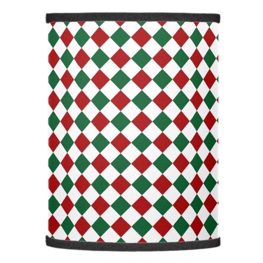 Red Green Christmas Lamp Shade (Left)