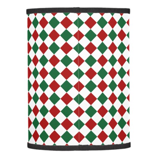 Red Green Christmas Lamp Shade (Back)