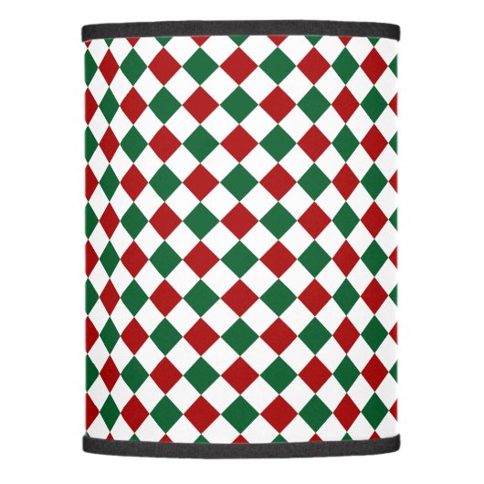 Red Green Christmas Lamp Shade (Front)