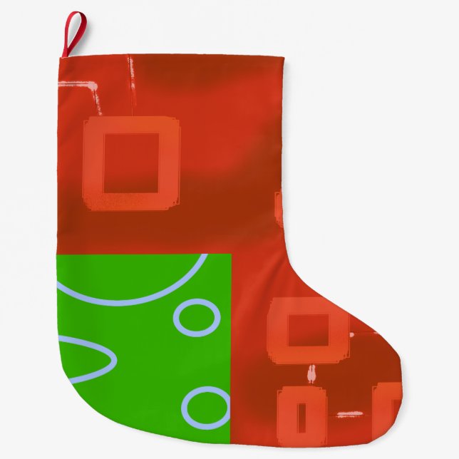 Red Green Christmas Stocking (Front)