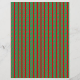 Red Green Christmas Stocking on Green Red Letterhead