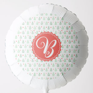 Red & Green Christmas tree Balloon