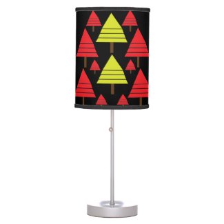 Red Green Christmas Tree Geometric Cute