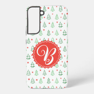 Red & Green Christmas tree Samsung Galaxy S22+ Case
