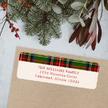 Red Green Classic Christmas Plaid Return Address Label<br><div class="desc">Red Green Classic Christmas Plaid Return Address label features a beautiful Christmas plaid accent.</div>