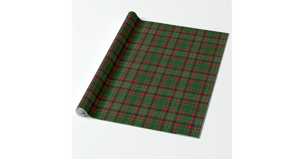 Red & Green Country Christmas Plaid Wrapping Paper | Zazzle.com