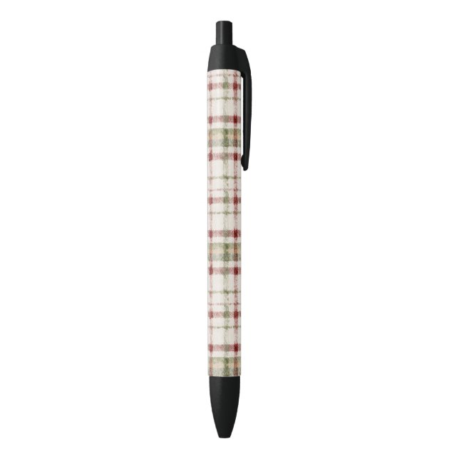 Red Green Cream Stripes Pen (Bottom (Vertical))