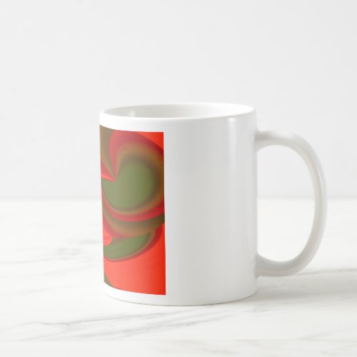 Red  Green Cubist Abstract Coffee Mug