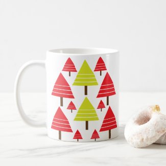 Red Green Cute Christmas Tree