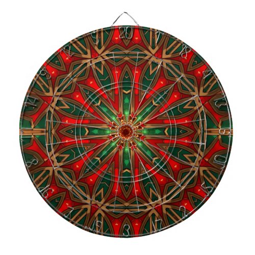 Red Green Decorative Dartboard