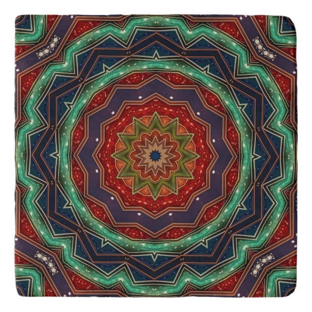 Red Green Decorative Trivet (Front)
