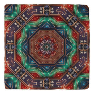Red Green Decorative Trivet