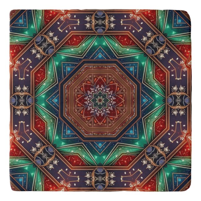 Red Green Decorative Trivet (Front)