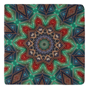 Red Green Decorative Trivet