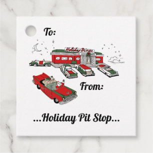 Red / Green Diner Favor Tags