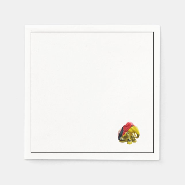 RED GREEN ELEPHANT NAPKINS (Front)
