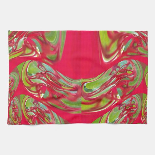 Red  Green Flora Vintage Hakuna Matata Gifts Towel