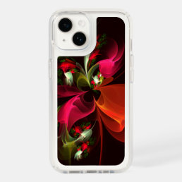Red Green Floral Modern Abstract Art Pattern #02 Speck iPhone 14 Case