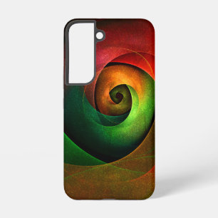 Red Green Floral Modern Abstract Art Pattern #21 Samsung Galaxy S22 Case