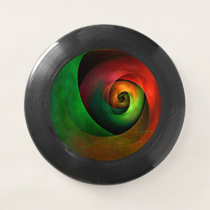 Red Green Floral Modern Abstract Art Pattern #21 Wham-O Frisbee
