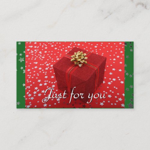 Red Green Holiday Business Gift Certificates