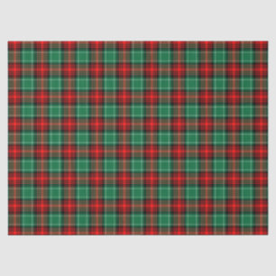 Red Green Holiday Plaid Pattern Tissue Paper